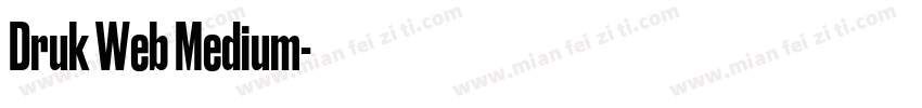 Druk Web Medium字体转换
